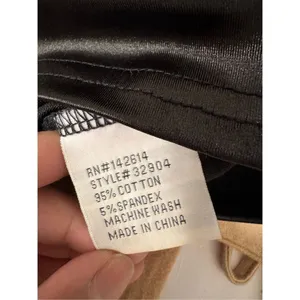 Love University Black Satin Bustier Crop Top – Size S thumbnail 2