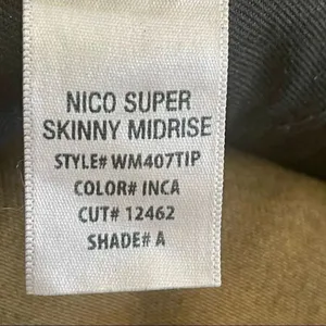 Hudson Nico super skinny midrise Camo glitter jeans thumbnail 12