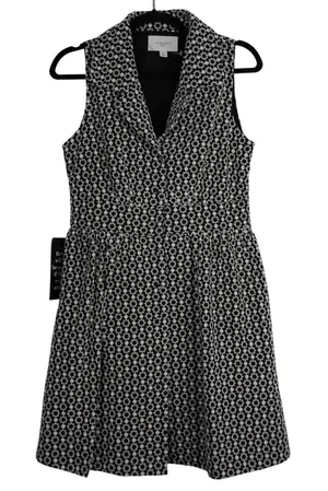 Pomander Place NWT Black White Eyelet‎ Mini Dress S Tuckernuck thumbnail 1