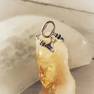 Wrap Around Key Sterling Silver Ring Adjustable 6 thumbnail 5