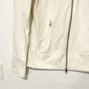 Lululemon Daily Yoga Jacket Polar Cream Collared Athletic Full Zip‎ Size 6 thumbnail 3