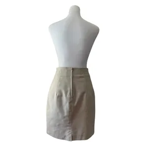 Vintage ‘90s LA City Paris Beige Linen Blend Knee Length Pencil Skirt thumbnail 7
