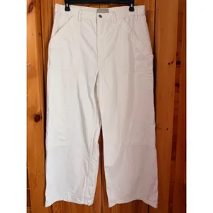 Everlane The Carpenter Jean Bone White Wide Leg Organic Cotton Pants Womens 33 thumbnail 2