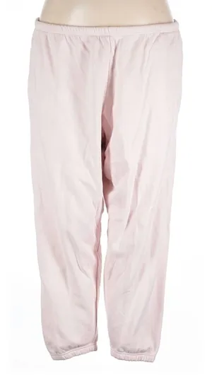 SKIMS Light Pink Fleece Sweatpants 3X Plus Size Joggers Cotton Lounge Pants thumbnail 1