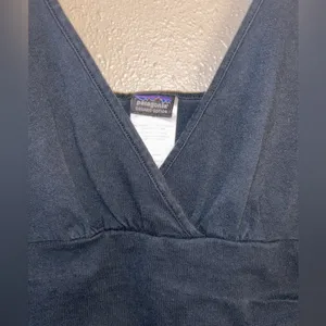 Patagonia Organic Cotton‎ sleeveless black women M dress thumbnail 3