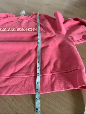 Lululemon Scuba Oversized Pullover Wordmark Sakura Pink size m/l thumbnail 9