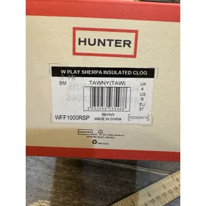 Hunter Women's W Play Sherpa Insulated Clog Tawny Tan Size 6!!!! thumbnail 9