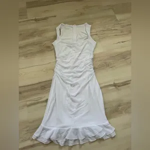 Amazon White Square Neck Bodycon Dress thumbnail 2