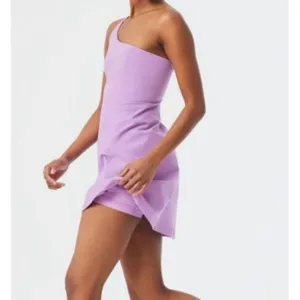 Outdoor Voices One Shoulder Dress Womens XS Lavender Purple Active Skort Dress thumbnail 2