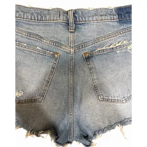 Abercrombie & Fitch The Mom Short Distressed High Rise Denim Blue Size‎ 30 thumbnail 4