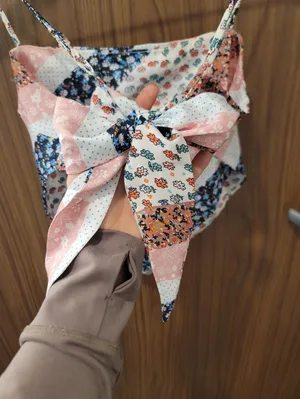 Princess Polly Chelina Bandana Tie Back Patchwork Y2K Top 4 thumbnail 5