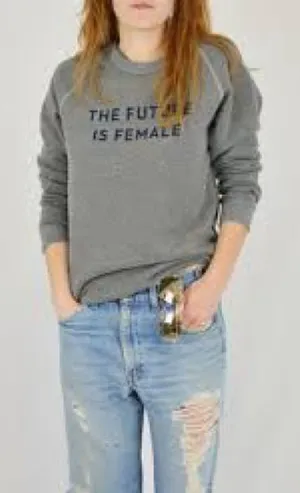 Otherwild Alternative Apparel Gray Sweatshirt The Future is‎ Female Size XS thumbnail 1