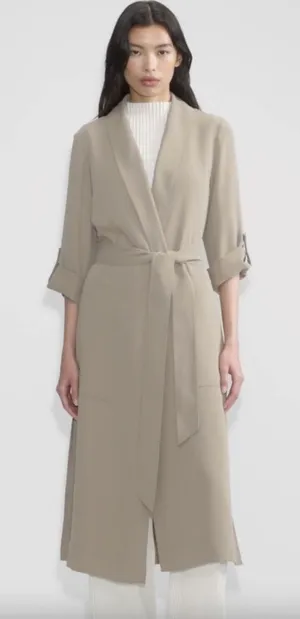 NWT Aritzia Babaton Kahlo Robe - Coal Gray- size Small thumbnail 1