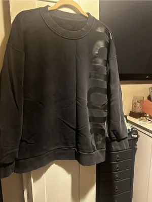 Lululemon Perfectly Oversized Crew *Logo Black thumbnail 5