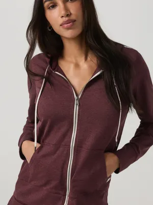 Vuori Halo Performance Hoodie 2.0 Dark Purple Heather Size Large Fig Heather thumbnail 1