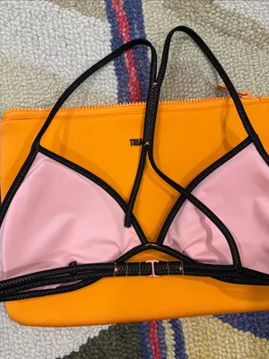 Orange Triangl Bikini Top and Bag FLAW thumbnail 3