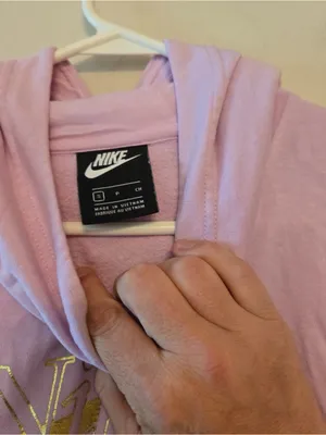 Nike purple swoosh hoodie size womens small thumbnail 2
