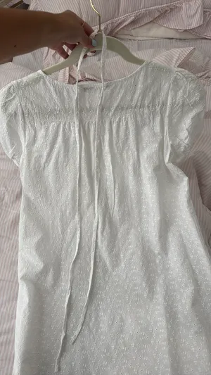 Brandy Melville White Embriodered Flower Dress thumbnail 4