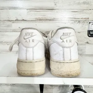 Nike Shoes Size 7.5 Air‎ Force 1 White Leather Low Top Sneakers Lace Up Casual thumbnail 7
