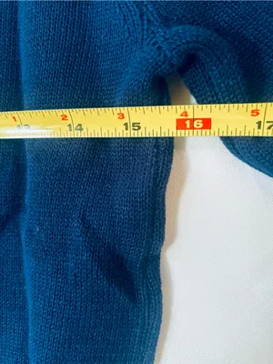 Navy Short Sleeve Knit lightweight sweater size small. thumbnail 7