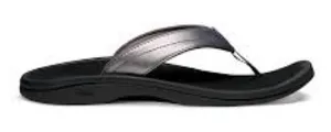 Olukai OHana flip flop sandals silver women’s size‎ 10 casual beach summer thumbnail 1
