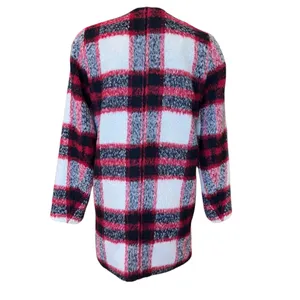 Abercrombie & Fitch Coat Women’s XS Red Plaid Wool Blend Preppy Winter thumbnail 6