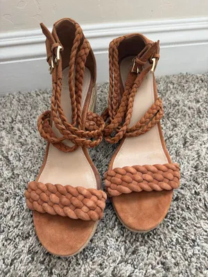 Tory Burch Bailey Ankle-strap Wedge Sandals, Size: 10 thumbnail 1