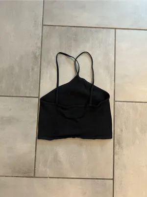 Free People Intimately High Neck Top — Black thumbnail 2