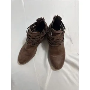The North Face XJL Ankle Boots Brown Women’s US 7M Leather Zip Up 1.5” Heel thumbnail 2
