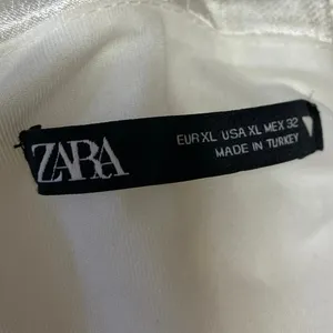 Zara Women's White Sleeveless Strapless Bandeau Corset Crop Tank Tube Top Sz XL thumbnail 3