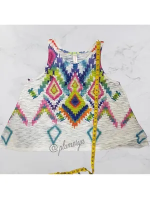 No Boundaries Y2K Juniors Casual Boho Summer Top Size XL NWT thumbnail 4