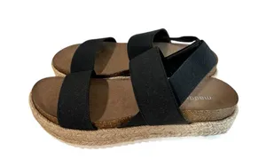 Women’s Madden Girl Cassie Size 5 Strappy Platform Sandals Black NWT thumbnail 3
