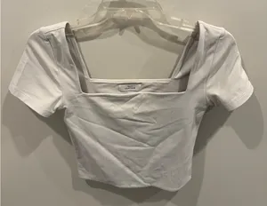 Aritzia Babaton Contour Cream Crop Top Size Medium thumbnail 1