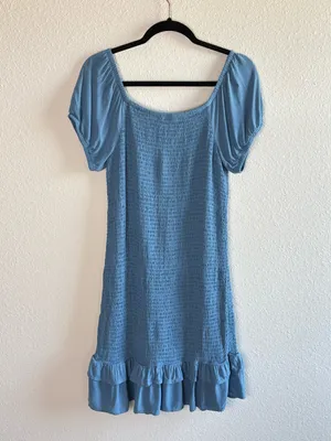 American Eagle Smocked Ruffle Hem Dress thumbnail 2