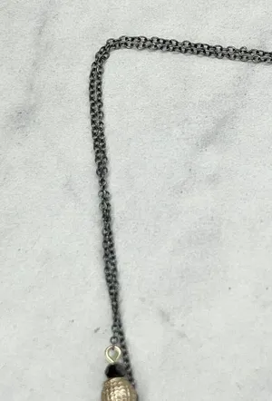 Chico's Double Strand Long Beaded Chain Link Necklace thumbnail 2