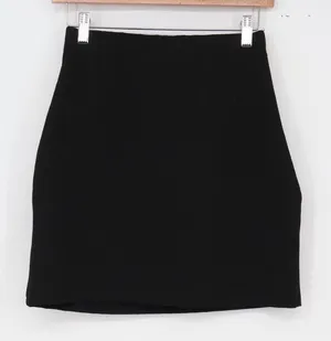 Ardene Skirt Womens S Black Mini Stretch Excellent thumbnail 1
