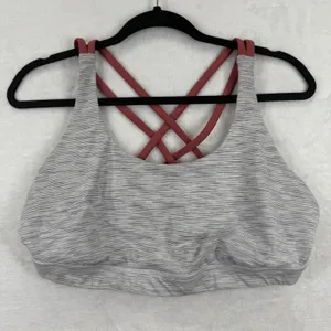 Lululemon Free To Be Serene‎ Bra 12 Space Dye Nimbus Battleship Strappy thumbnail 1