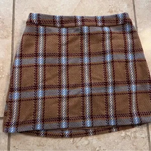 Forever 21 Plaid Brown Mini Skirt thumbnail 2