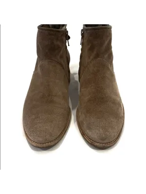 Paul Green Taupe Suede Ankle Bootie thumbnail 3