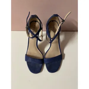 Via Spiga Navy Blue Open Toe Ankle Strap Heels Size 8.5 thumbnail 3