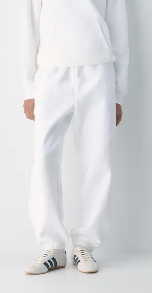 Aritzia Sweatfleece Cozy Fleece Mega Fit Sweatpants Joggers - White - Size XXS thumbnail 1