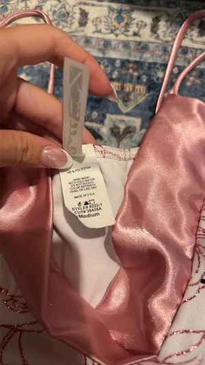 Vintage Y2K Tank Top Pink Size M thumbnail 2
