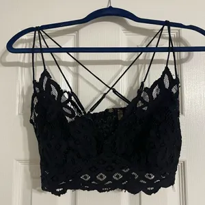 Free People Black Lace Bralette thumbnail 1