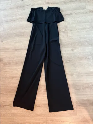 Lulus Black Strapless Jumpsuit Wide-Leg thumbnail 5