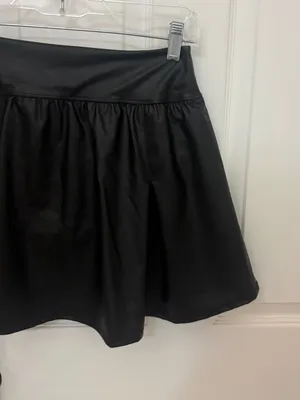 NWT!! Offline by Aerie Real Luxe Faux Leather Mini Skirt with Built-In Shorts thumbnail 7