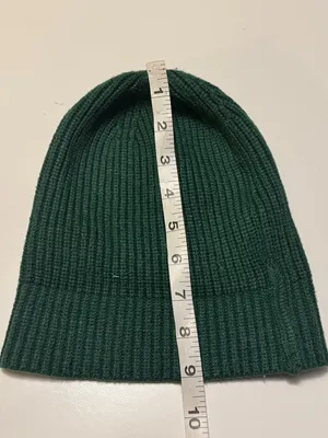 J. Crew Winter Cold Weather Green Ribbed Knit Beanie thumbnail 8