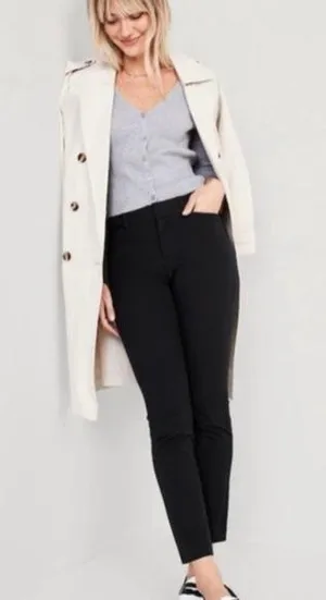 NWT Old Navy Black Pixie Mid Rise Ankle Length Pants Size 0 thumbnail 1
