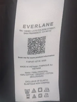 EVERLANE THE SLIM LONG-SLEEVE CREW IN ESSENTIAL COTTON dark chocolate xxl thumbnail 4