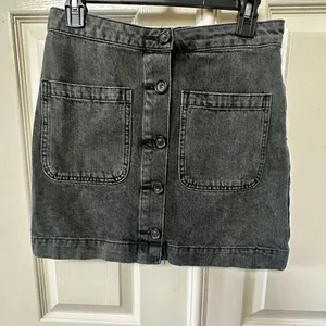 Free People Don’t Get Me Wrong black denim skirt size 27 thumbnail 3