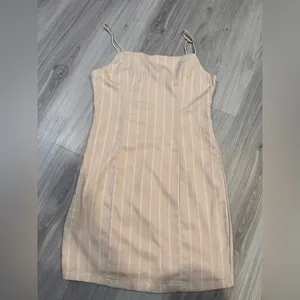 Lulus Blush Pink NWOT Elegant‎ Striped Dress thumbnail 2